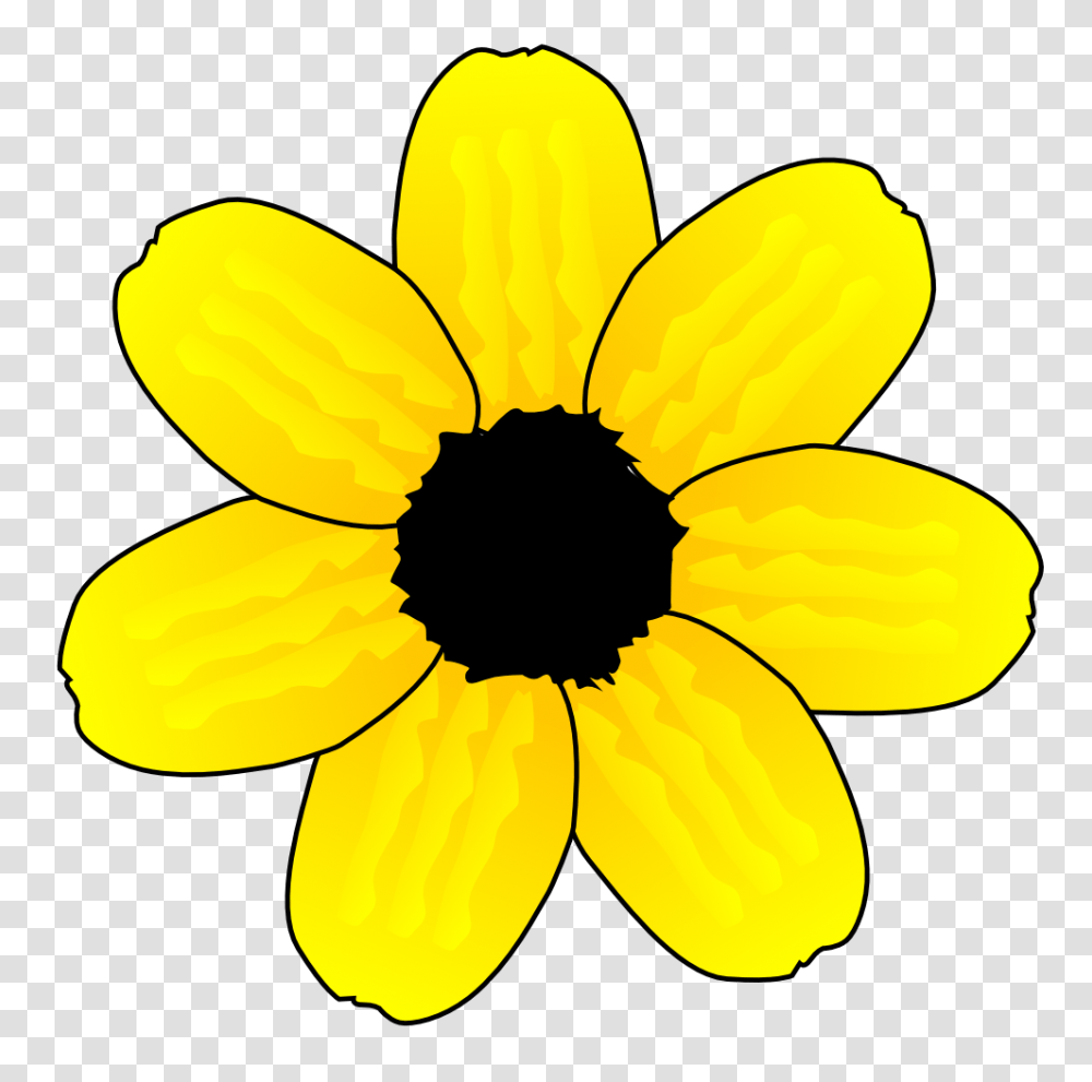 Background With Little Yellow Flowers Yellow Flower Clipart Background, Plant, Blossom, Sunflower, Petal Transparent Png