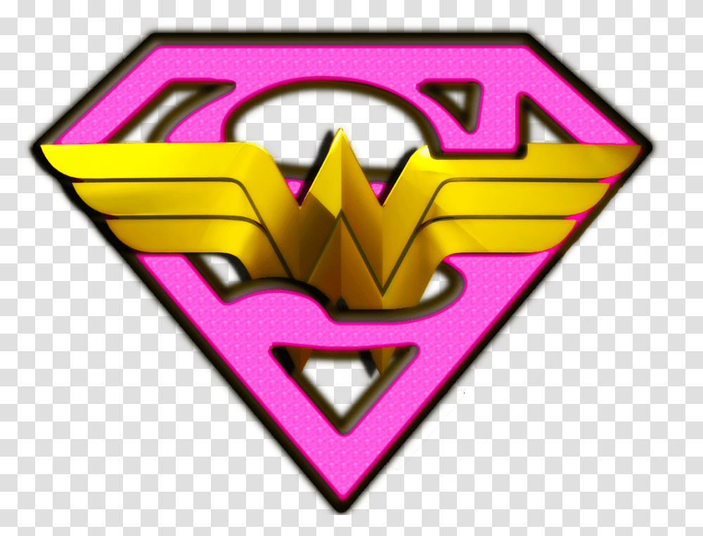 Background Wonder Woman Logo, Star Symbol, Lighting, Pac Man Transparent Png