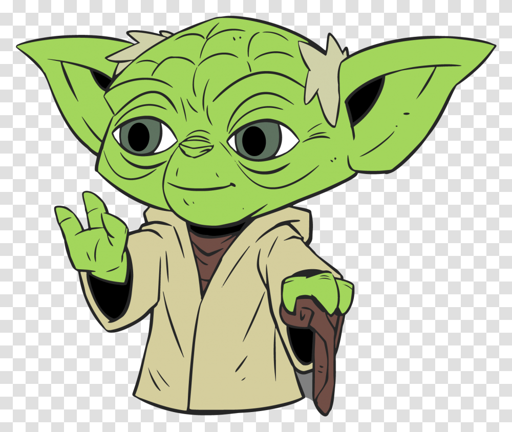 Background Yoda Clipart Star Wars Yoda Cartoon, Hand, Graphics, Book, Comics Transparent Png