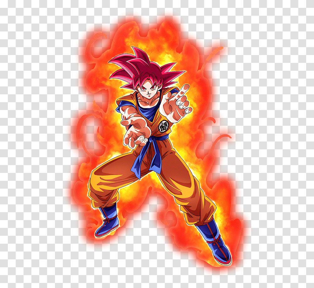 Background Zerochan Anime Image Board Goku Super Saiyan God, Person, Fire, Hand, Flame Transparent Png