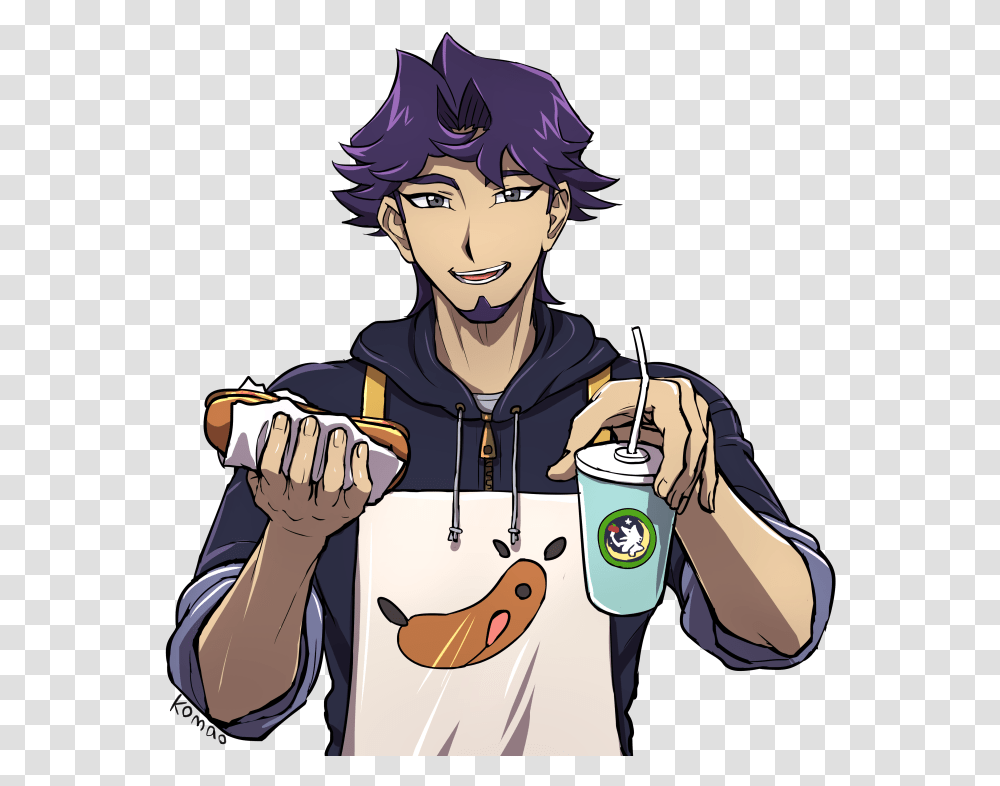 Background Zerochan Anime Image Board Yugioh Vrains Hot Dog, Person, Human, Tin, Can Transparent Png