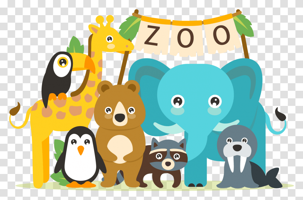 Background Zoo Clipart Zoo Clipart Background, Penguin, Bird, Animal, Food Transparent Png