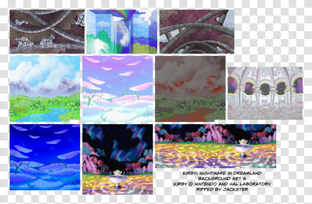 Backgrounds Kirby Backgrounds Gameboy, Collage, Poster, Advertisement, Monitor Transparent Png