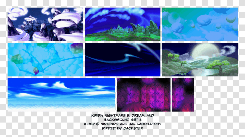 Backgrounds Kirby Nightmare In Dreamland Backgrounds, Collage, Poster, Advertisement, Nature Transparent Png