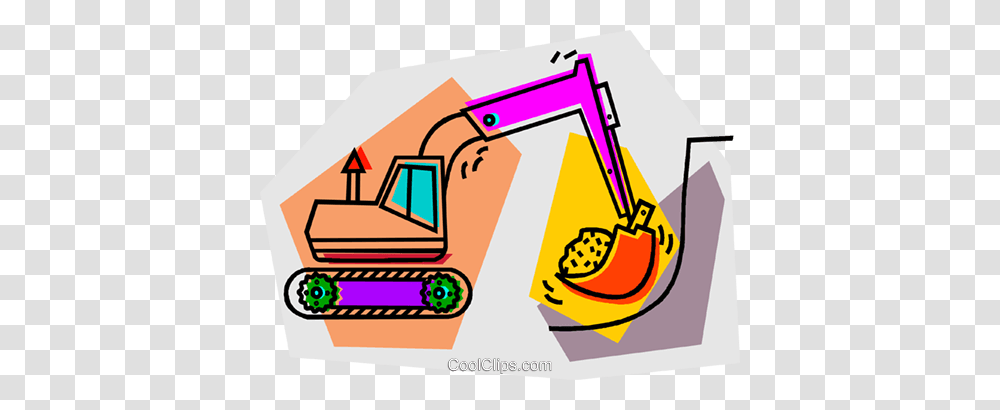 Backhoe Royalty Free Vector Clip Art Illustration Transparent Png