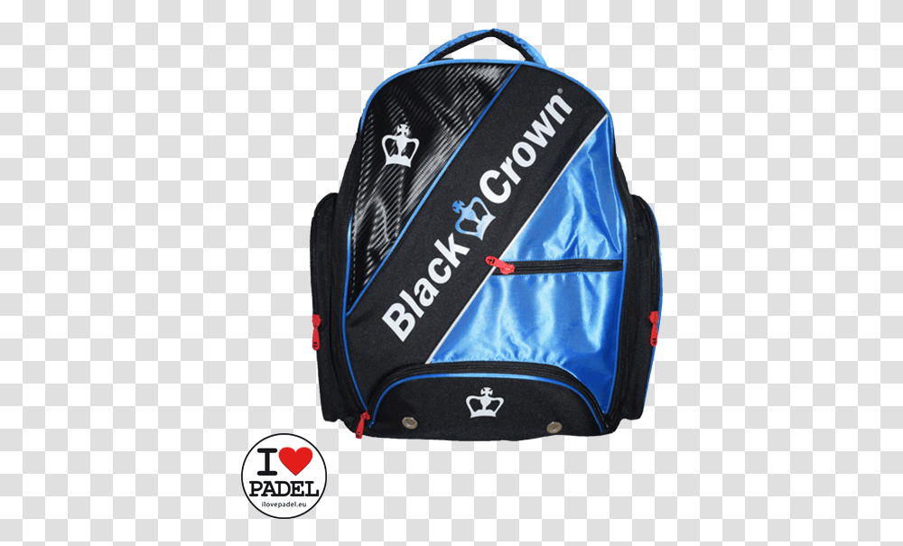 Backpack Blue Of Black Crown For Padel Rackets Black Crown Padel Backpack, Clothing, Apparel, Bag, Cap Transparent Png
