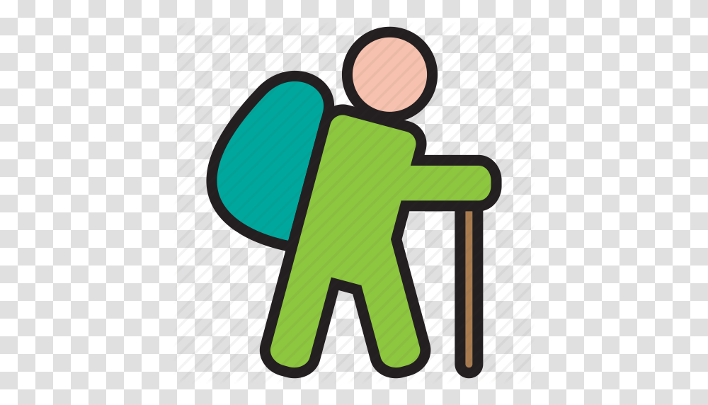 Backpack Camping Hiking Walking Icon, Drawing, Plant Transparent Png