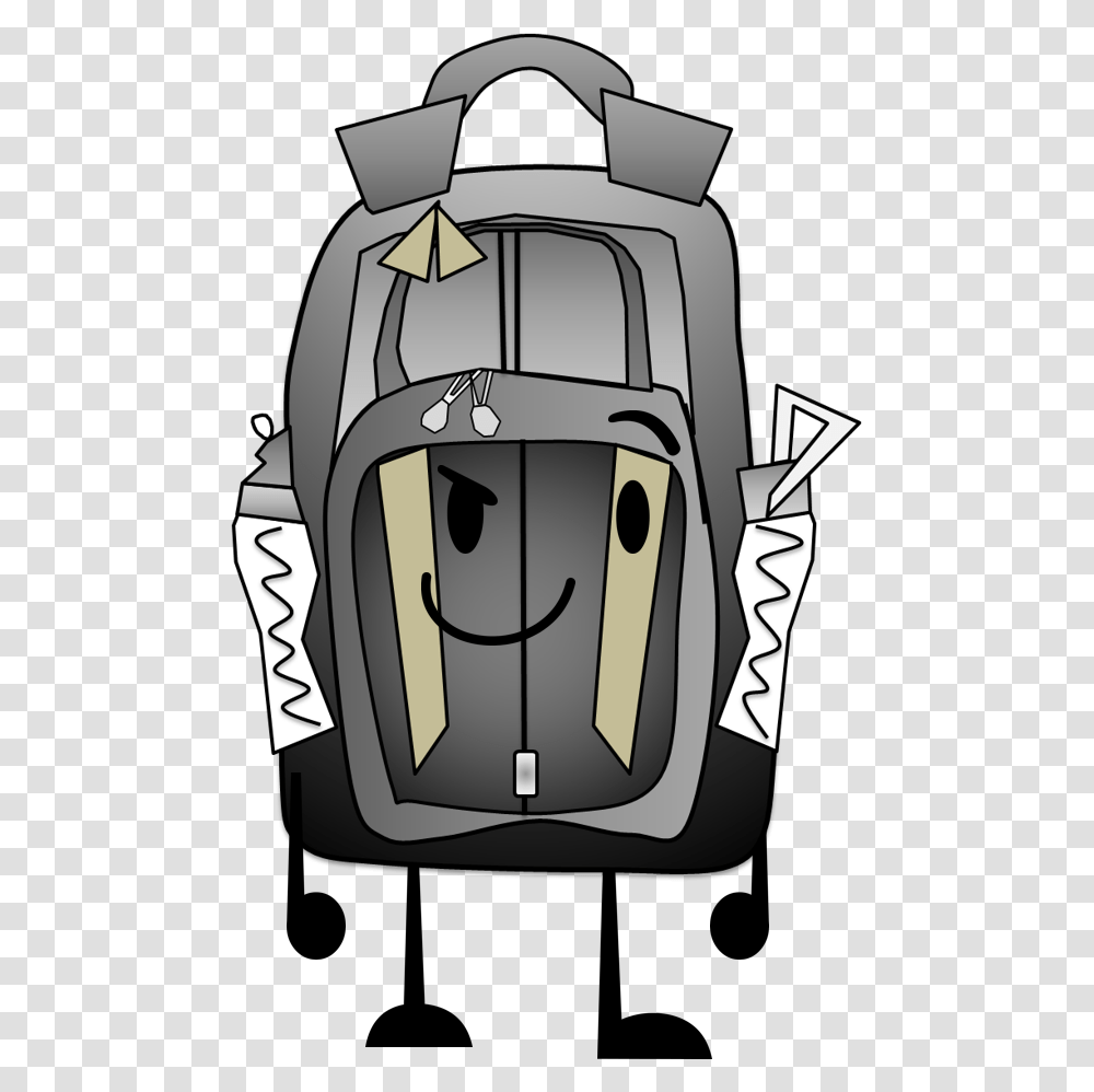 Backpack Clipart License Personal Use Source Anthropomorphic Insanity Backpack, Grenade, Bomb, Weapon, Weaponry Transparent Png