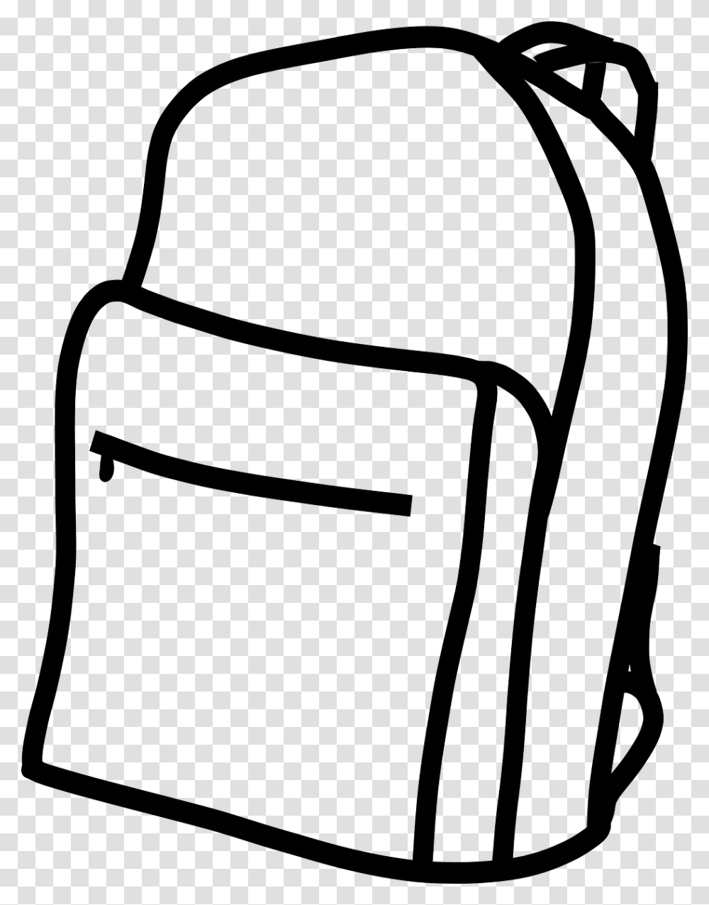 Backpack Clipart Black And White, Gray, World Of Warcraft Transparent Png