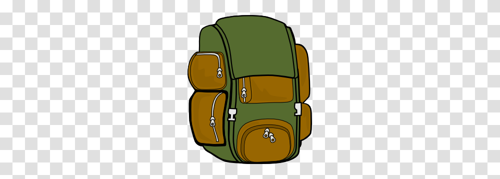 Backpack Green Brown Clip Art Grade Kindergarten, Bag Transparent Png