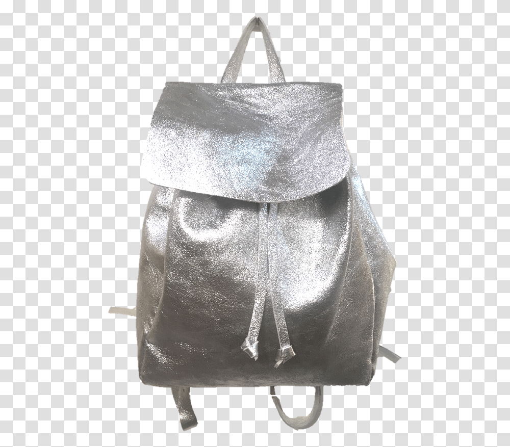 Backpack Metallic Silver Backpack In Metallic, Apparel, Bag, Fashion Transparent Png