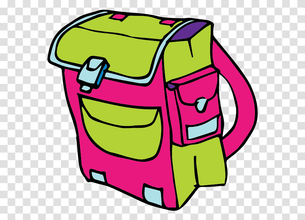 Backpack School Supplies Images Clip Bag Clip Art, Cooler, Appliance, Bucket Transparent Png