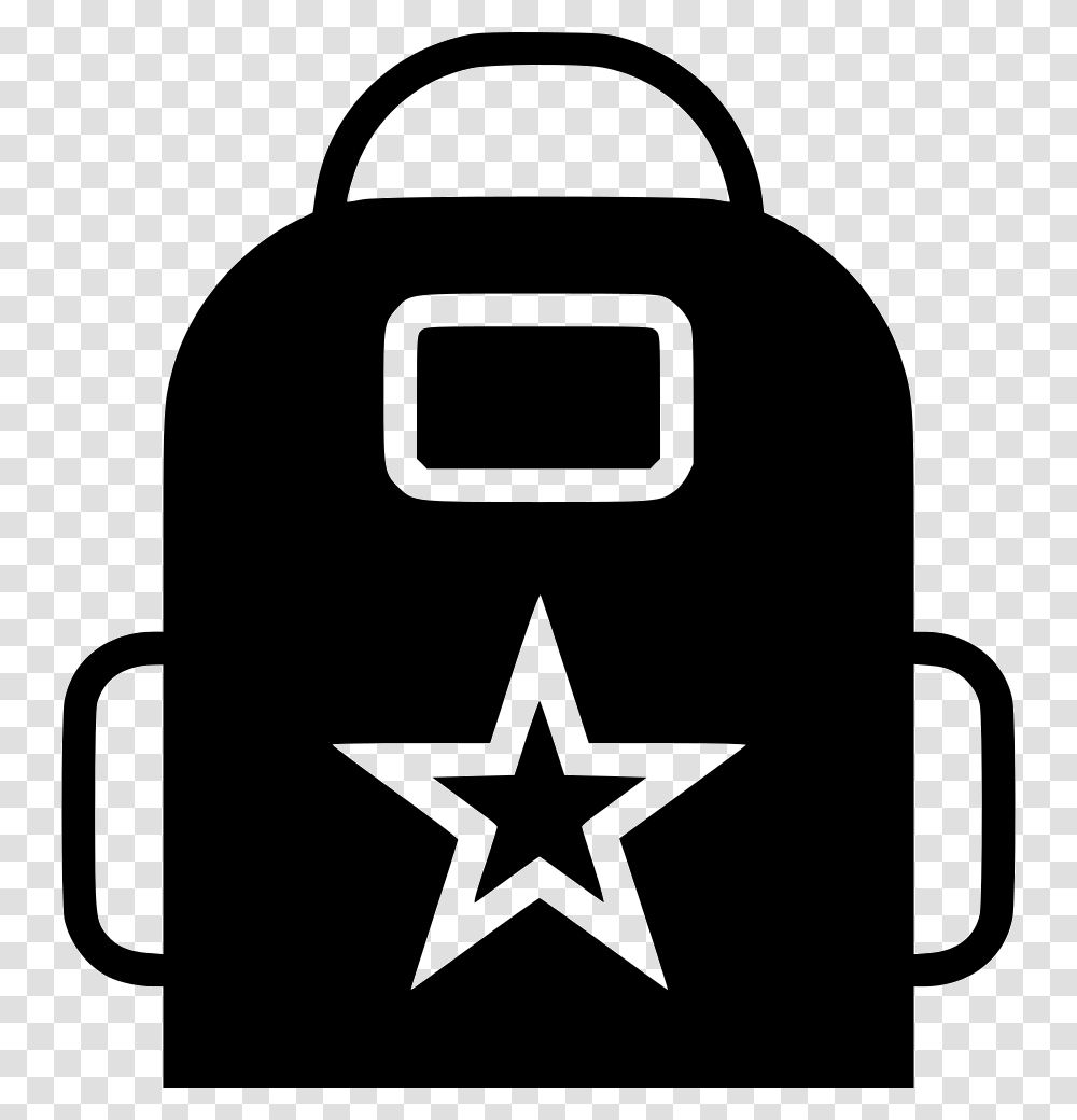 Backpack, Star Symbol, Stencil, Cup Transparent Png