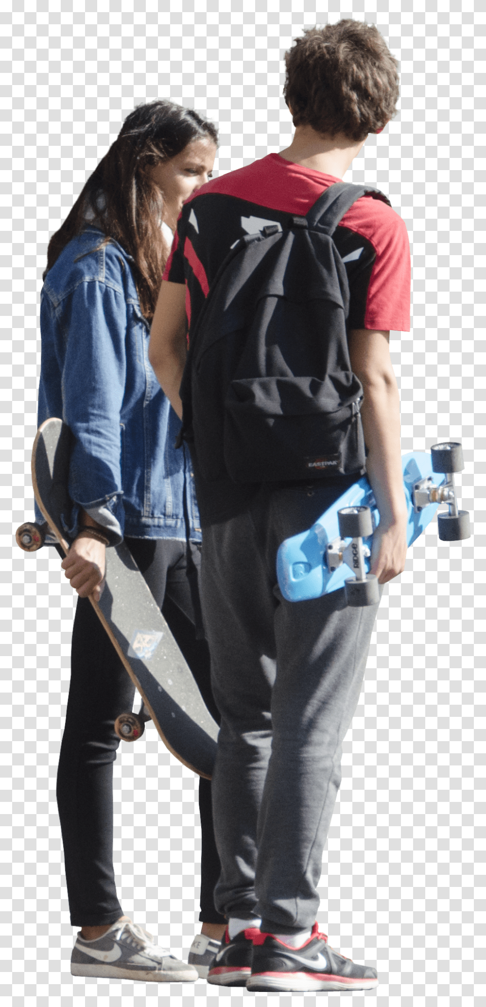 Backpacking, Shoe, Person, Skateboard Transparent Png