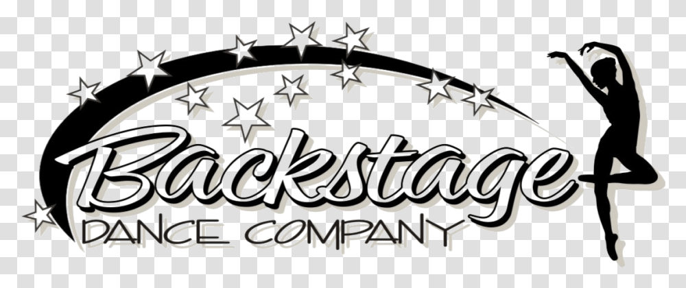 Backstage Dance Company Logo Calligraphy, Alphabet, Handwriting Transparent Png