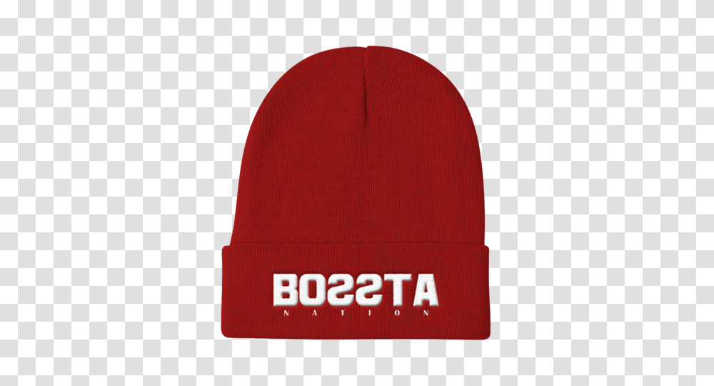 Backwards Knit Beanie Bossta Nation, Apparel, Cap, Hat Transparent Png
