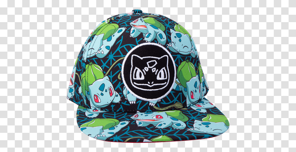Backwards Snapback Apparel Pokemon Cap Bulbasaur For Teen, Clothing, Helmet, Crash Helmet, Hat Transparent Png