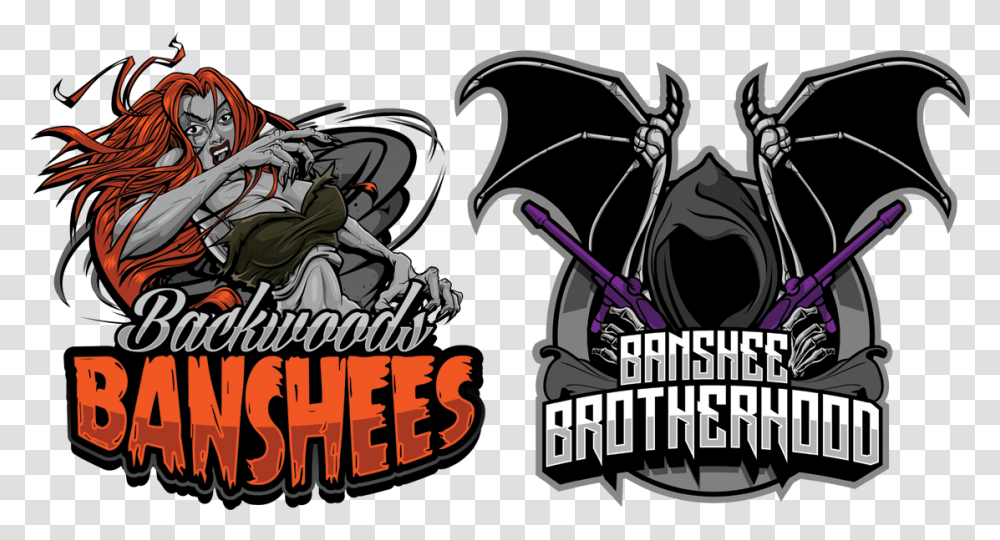 Backwoods Banshees Michigan Scenario Paintball Team Zombie, Word Transparent Png