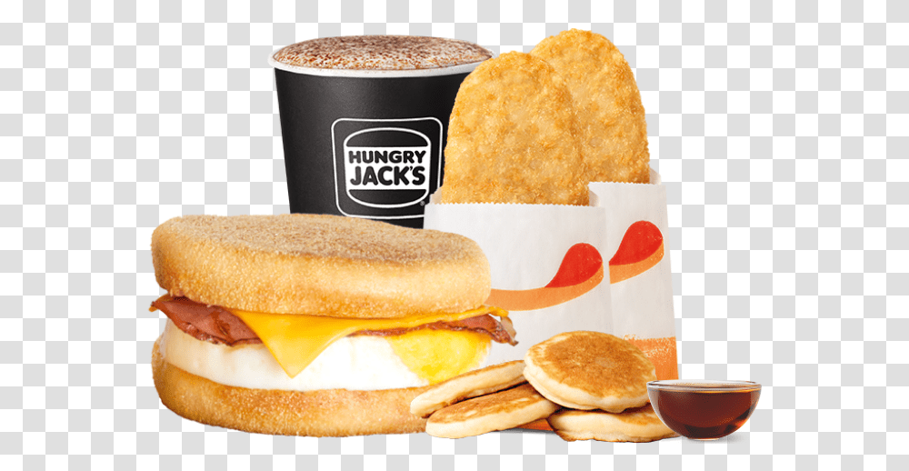 Bacon Amp Egg Muffin Super Stunner Hungry Jacks Breakfast Menu, Bread, Food, Burger, Sandwich Transparent Png