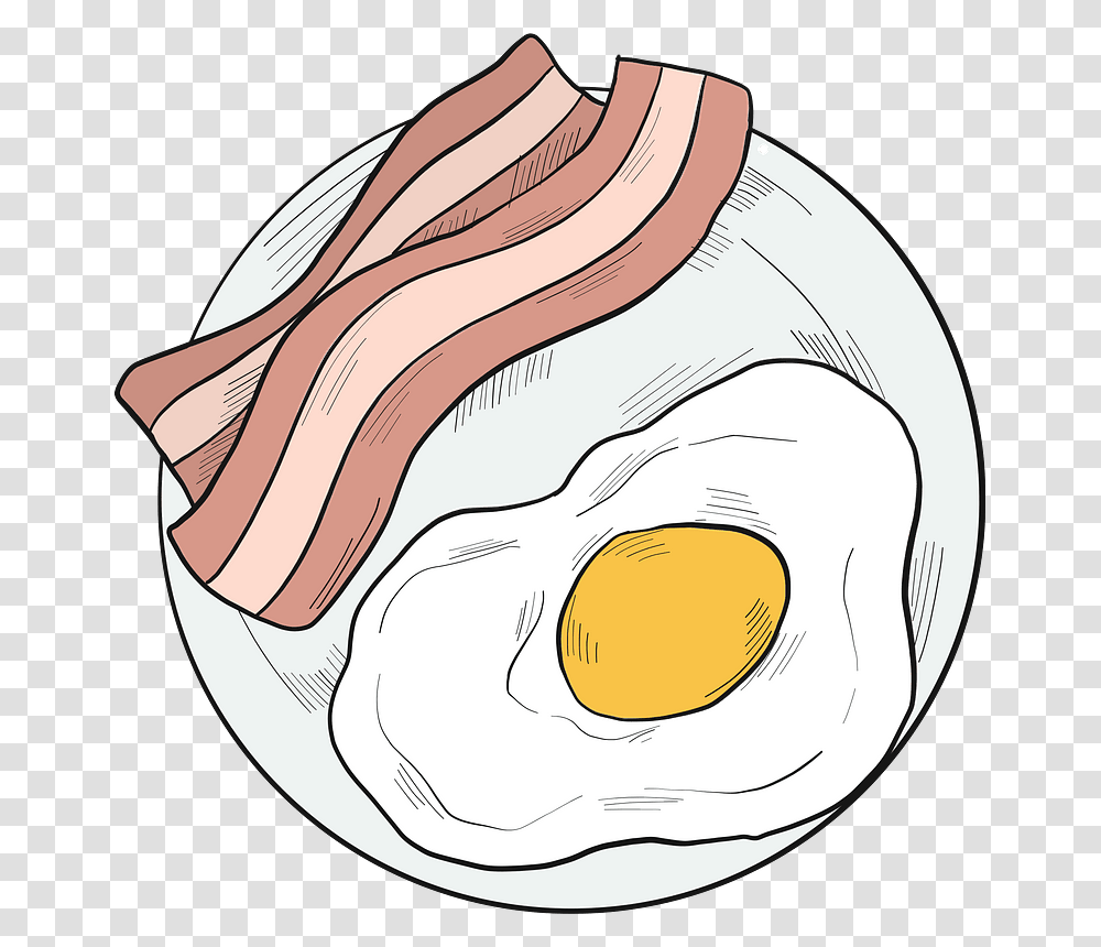Bacon And Eggs Clipart, Food, Pork, Ham Transparent Png