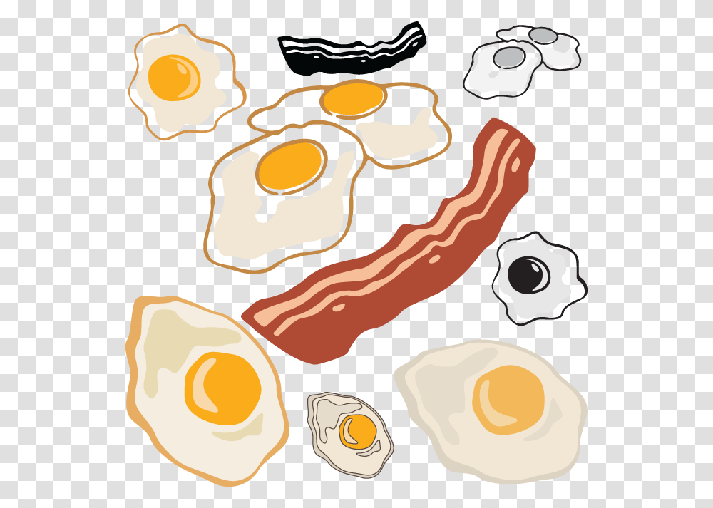 Bacon And Eggs, Food, Pork Transparent Png