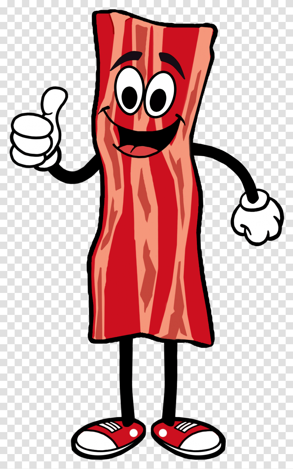 Bacon Cartoon Background Cartoon Bacon, Hand, Fist, Weapon, Weaponry Transparent Png