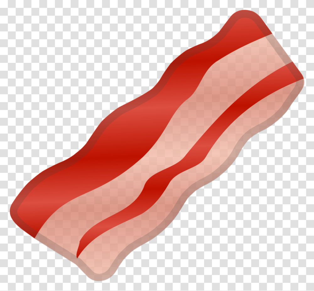 Bacon Image Cartoon Bacon, Ketchup, Food, Pork, Sliced Transparent Png