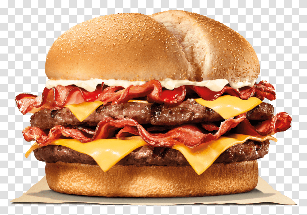 Bacon King, Burger, Food Transparent Png