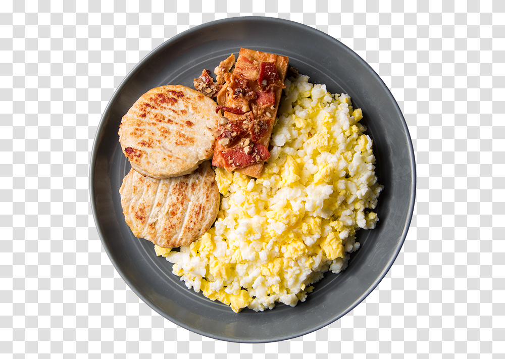Bacon Praline Paleo French Toast With Chicken Apple Scrambled Eggs, Food, Breakfast, Plant, Bread Transparent Png