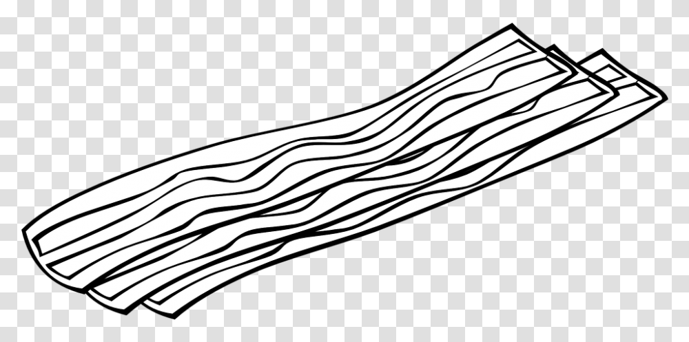 Bacon Strips Meat Food Crispy Fried Unhealthy Bacon Coloring Page, Plant, Weapon, Word, Arm Transparent Png
