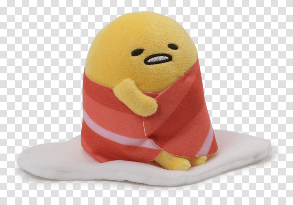 Bacon Wrap Plush Gudetama Plush, Sweets, Food, Confectionery, Toy Transparent Png
