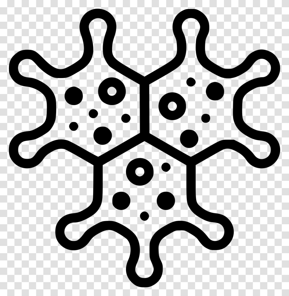 Bacteria Clipart Bacteria Clipart, Snowflake, Stencil, Pattern Transparent Png