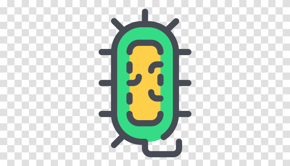 Bacteria Icon Free Of Free Color Mix, Lighting, Medication, Pill, Pac Man Transparent Png