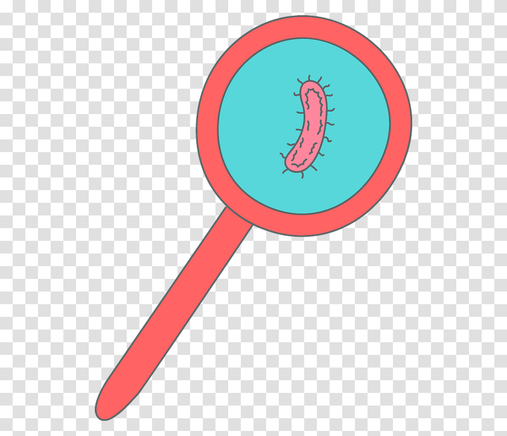 Bacteria In A Magnifying Glass Clipart Transparent Png