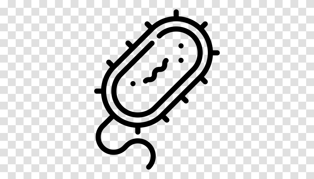 Bacteria Monochrome Chemistry Icon With And Vector Format, Gray, World Of Warcraft Transparent Png