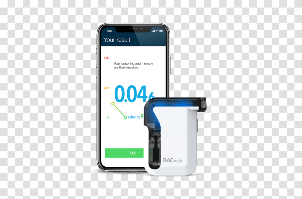 Bactrack Smartphone Breathalyzers For Iphone Android, Mobile Phone, Electronics, Cell Phone, Weapon Transparent Png