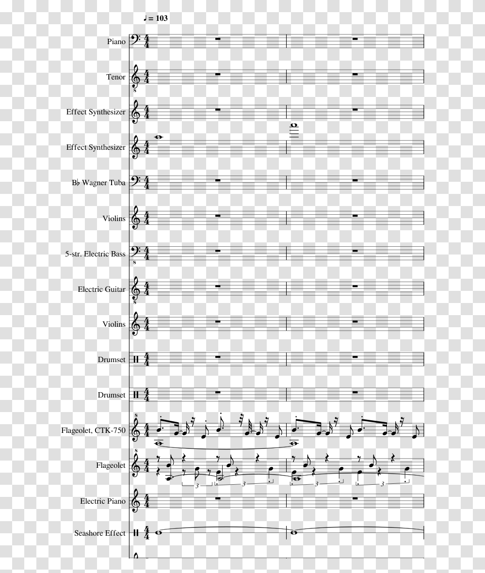 Bad At Love Clarinet Sheet Music, Gray, World Of Warcraft Transparent Png