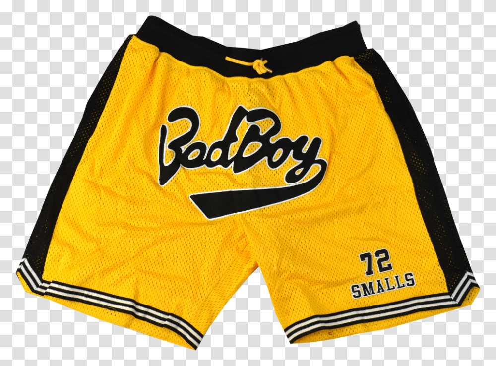Bad Boy Biggie Smalls Yellow Basketball Boardshorts, Clothing, Apparel, Bib, Baseball Cap Transparent Png