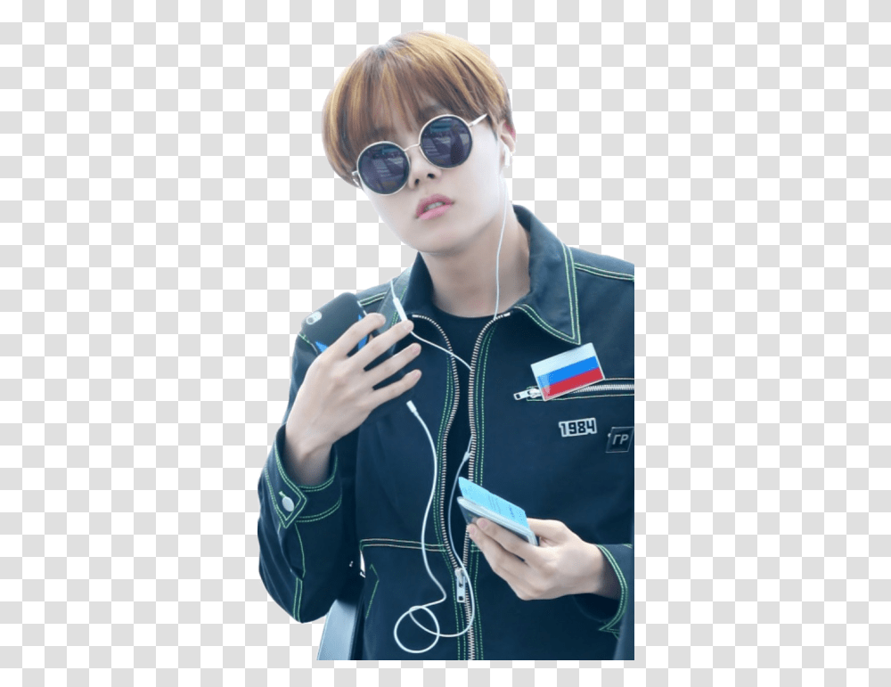 Bad Boy Tumblr Jung Hoseok Background, Sunglasses, Person, Doctor, Face Transparent Png