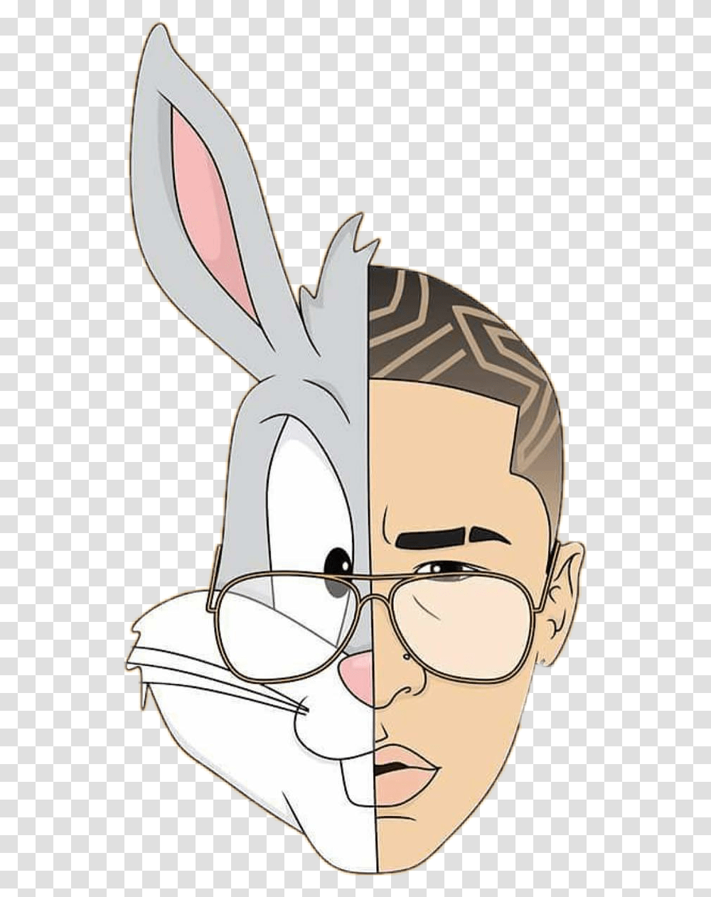 Bad Bunny Conejo Malo Dibujos De Bad Bunny, Head, Face, Mammal, Animal Transparent Png