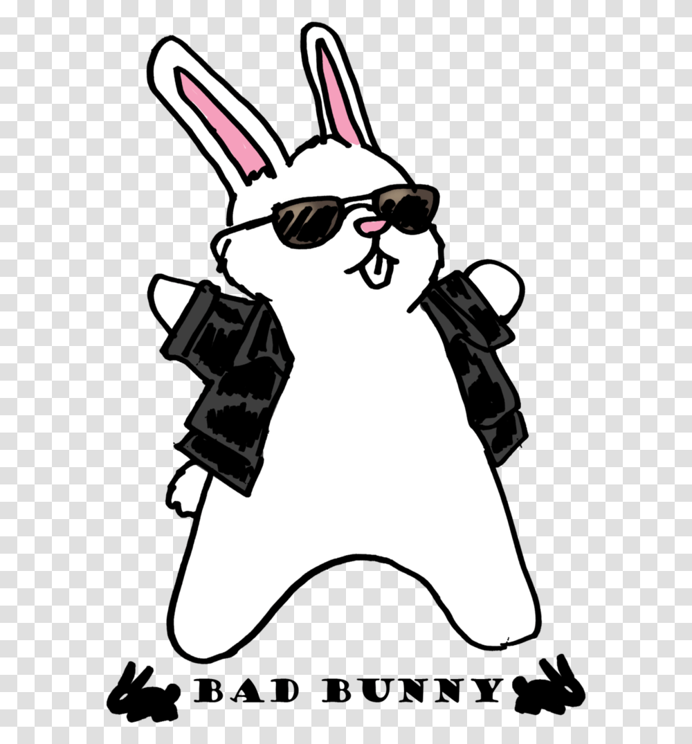 Bad Bunny De Bad Bunny, Sunglasses, Accessories, Stencil, Musician Transparent Png