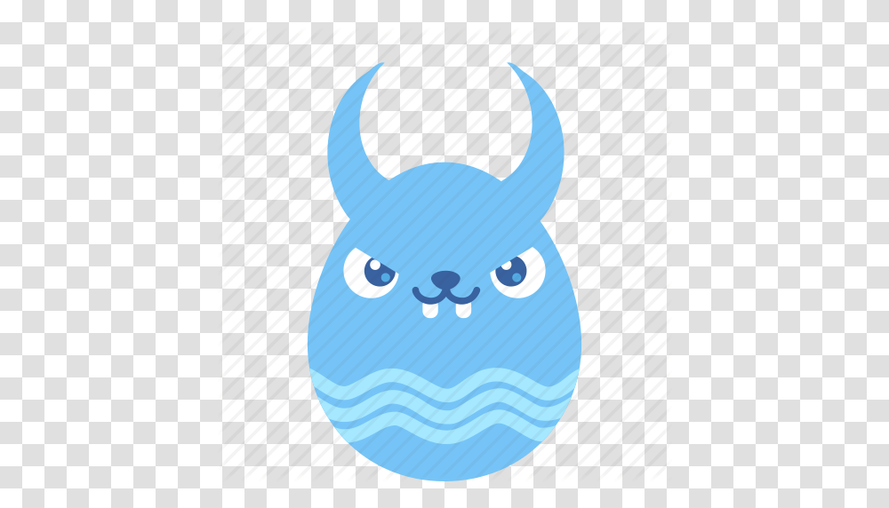 Bad Bunny Demon Easter Egg Emoji Rabbit Icon, Diaper, Mammal, Animal Transparent Png