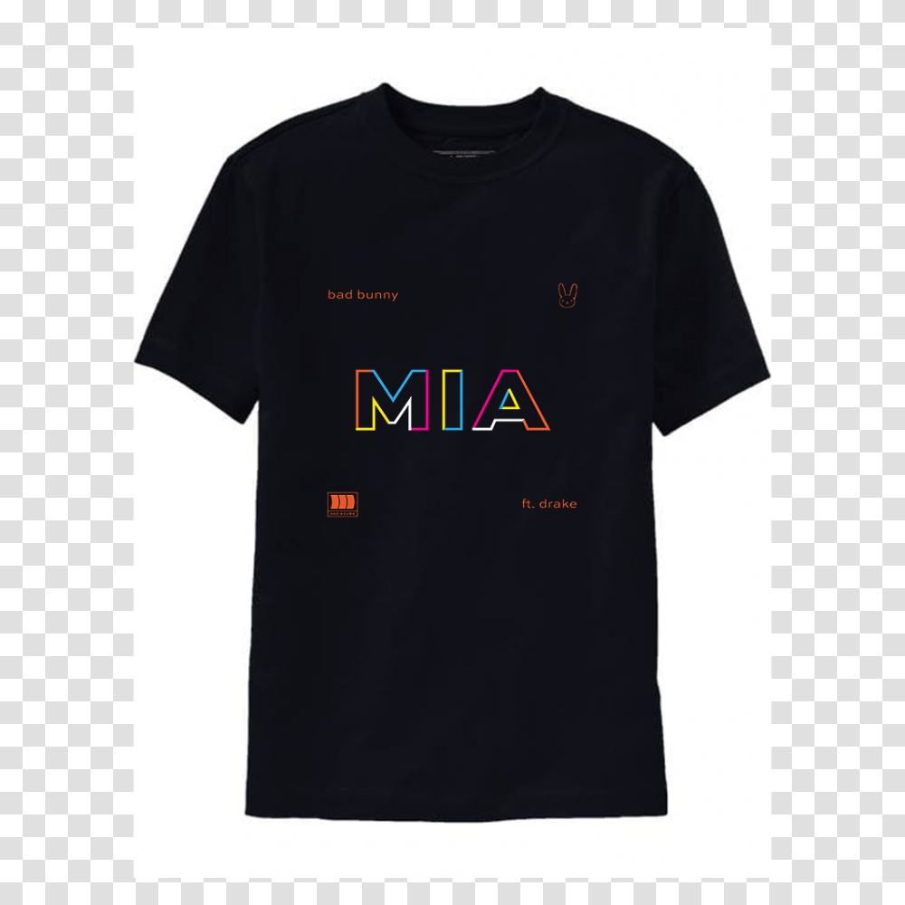 Bad Bunny Mia Feat Drake T Shirt, Apparel, T-Shirt Transparent Png