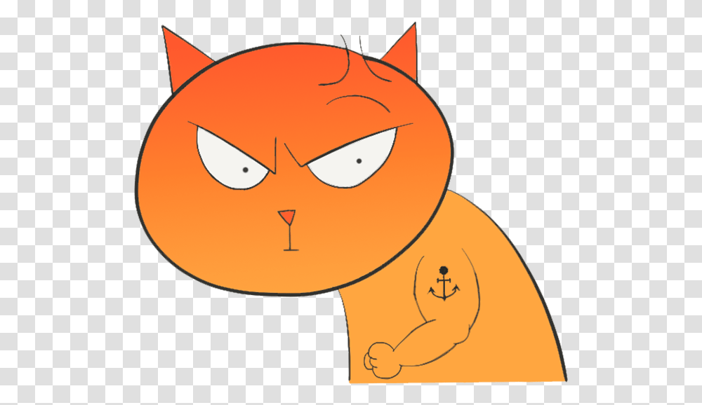 Bad Cat Emojis Messages Sticker 1 Cartoon, Plant, Label, Animal Transparent Png