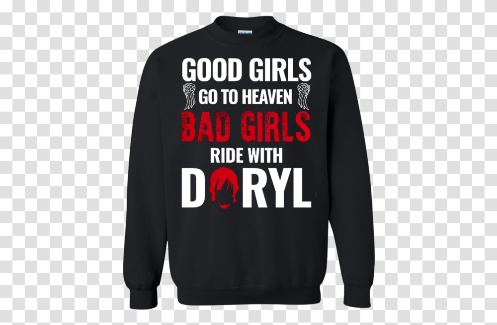 Bad Girls Ride With Daryl Sweater, Apparel, Sweatshirt, Sleeve Transparent Png