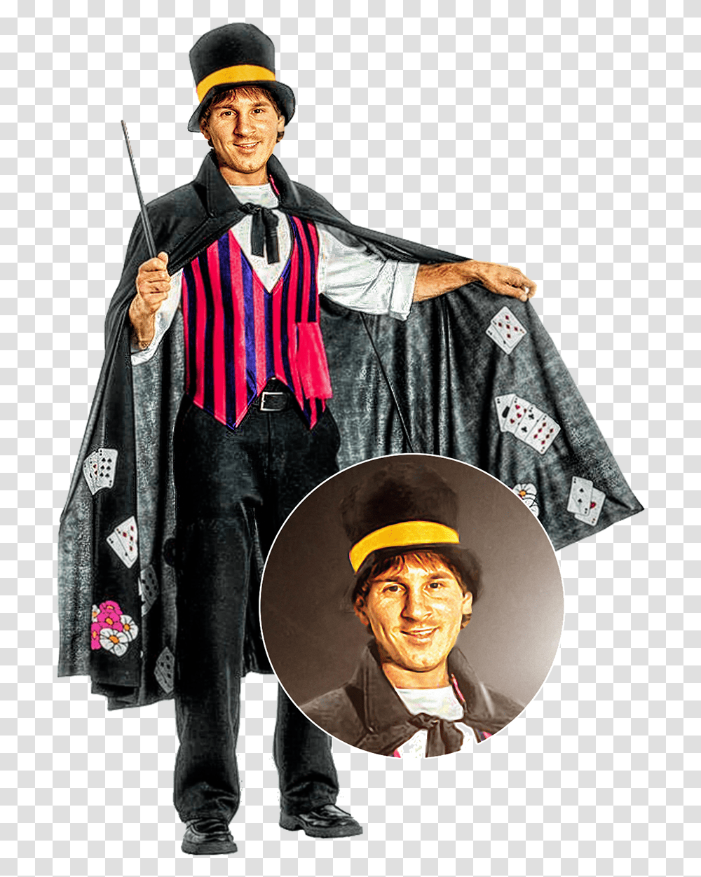 Bad Magician Costume, Performer, Person, Coat Transparent Png