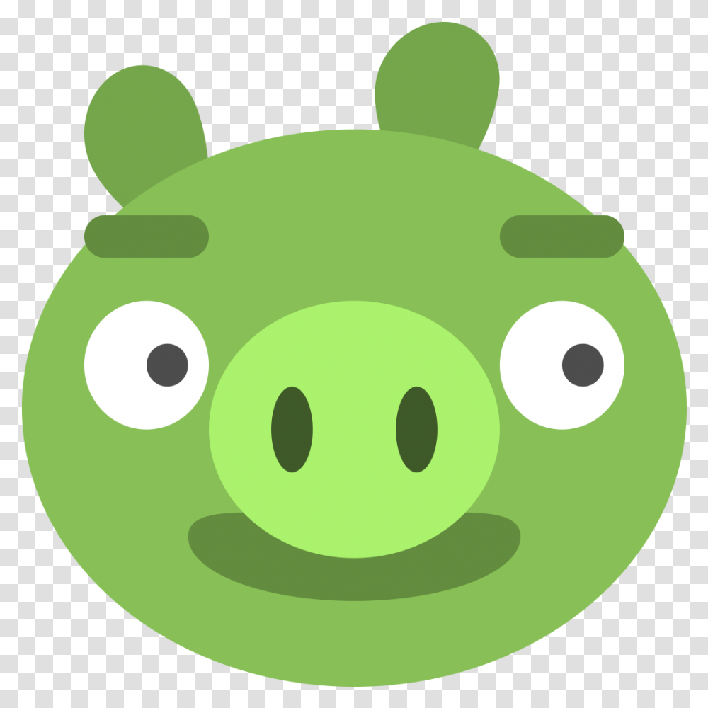 Bad Pig Icon Pig Angry Bird Icone, Piggy Bank, Green, Tennis Ball, Sport Transparent Png