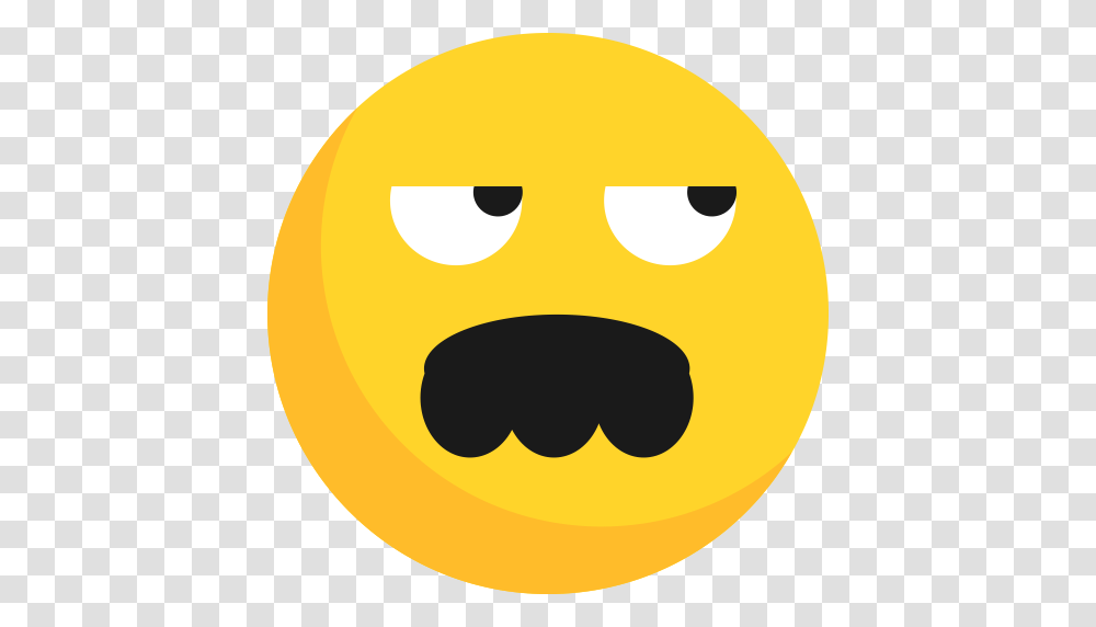 Bad Think Emoji Emoticon Expression Father Suspicious Think Icon, Pac Man, Halloween, Batman Logo Transparent Png