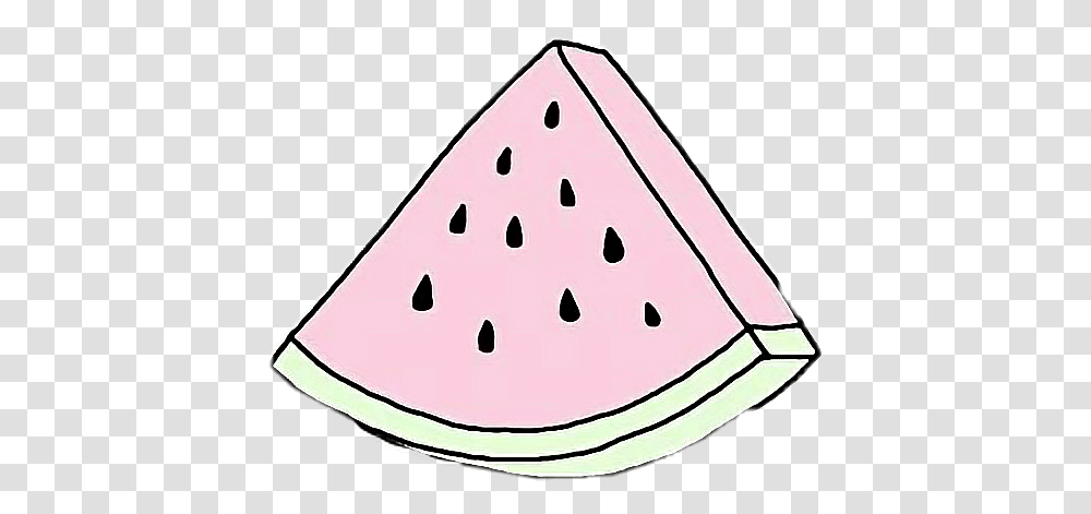 Bad Tumblr Delicious Freetoedit Watermelon Sticker, Plant, Fruit, Food, Triangle Transparent Png