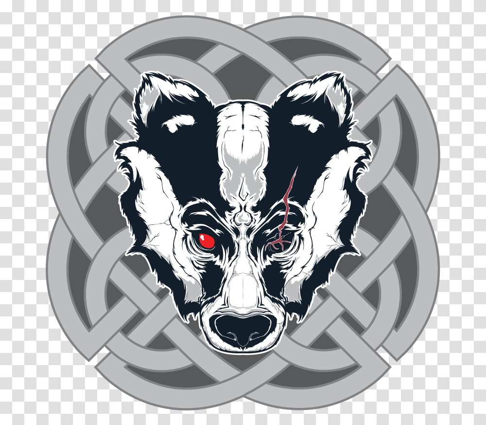 Badass Honey Badger Art, Logo, Trademark, Emblem Transparent Png